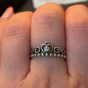 Pandora Princess Ring size 6